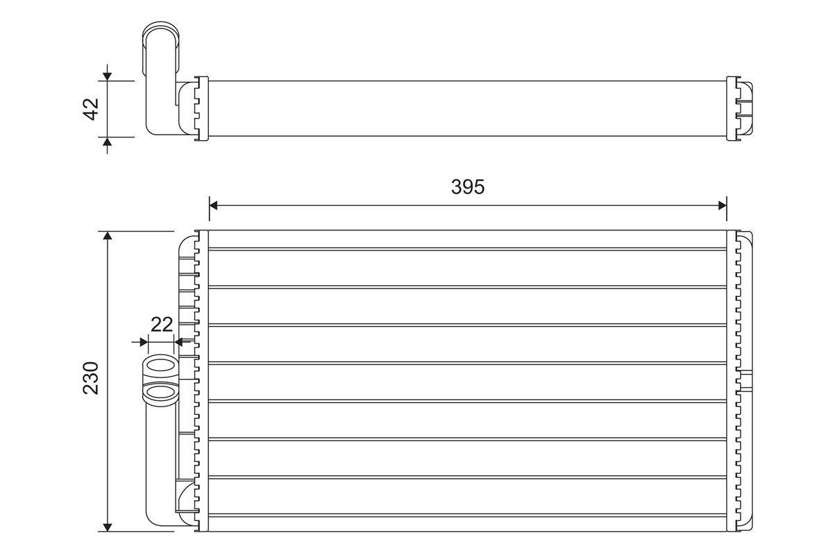 Schimbator caldura, incalzire habitaclu 811645 VALEO